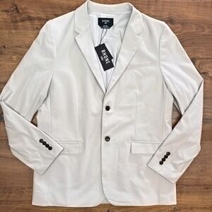 NEW Rhône Mens XL Commuter Blazer $300 Slim Fit Flex Knit Stone Academia Preppy